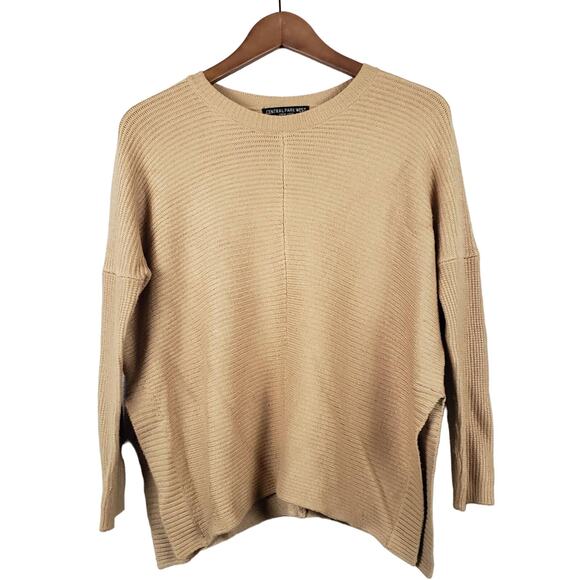 Central Park West Ribbed Oversized Sweater Revolve Wheat - XS - Picture 1 of 6